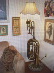 Musical Instruments Corner Lamp