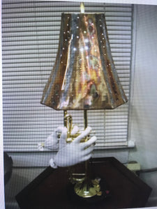 Lamp with Hands Playing the Trumpet